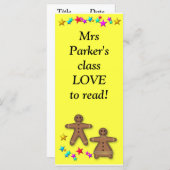 Class bookmark - Love reading (Front/Back)