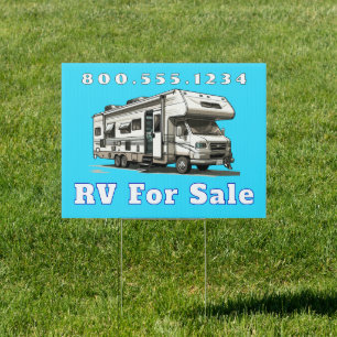 Class C RV For Sale Sign
