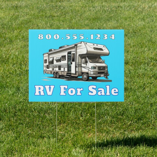 Class C RV For Sale Sign (Insitu)