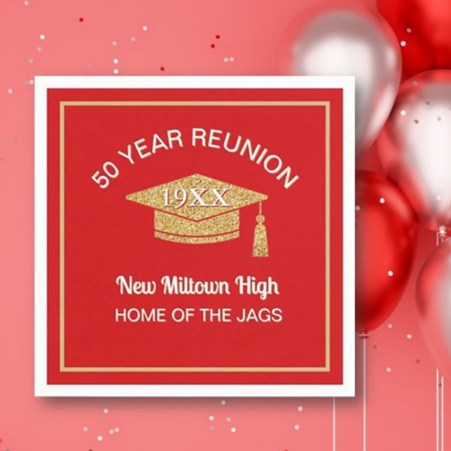 Class Celebration!  50th Reunion  Napkins (Creator Uploaded)