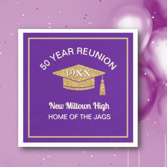 Class Celebration!  50th Reunion  Napkins (Creator Uploaded)