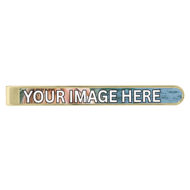 CLASS! 👔 Custom Tie Bar – Add Image or Text (Front)
