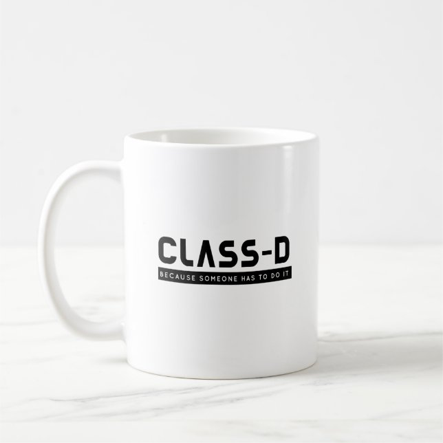 Class D Someone Do Funny SCP Prisoner Secure Coffee Mug (Left)