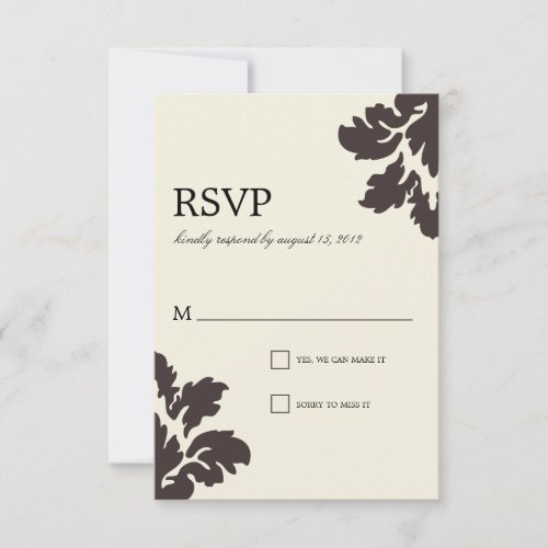 CLASS DAMASK | WEDDING RSVP