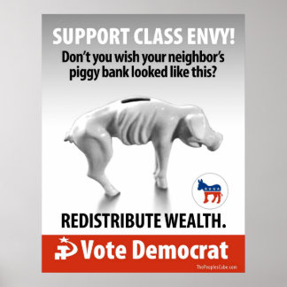 Class Envy - Piggy Bank: Protest Poster