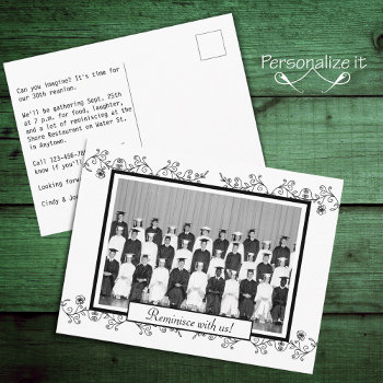 Class  Family  Or Friends Reunion In A Frame Postcard by colorwash at Zazzle