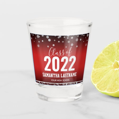 Class is 2022 Graduation Shot glass