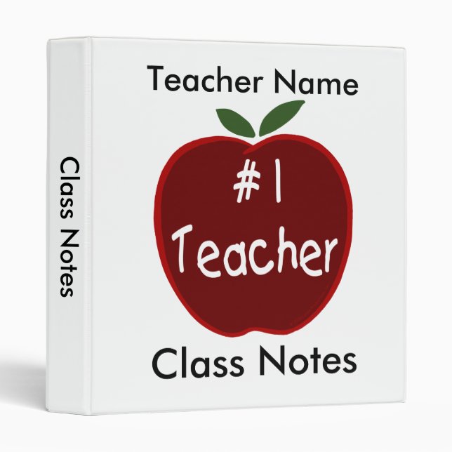 Class Notes for Teacher Binder (Front/Spine)