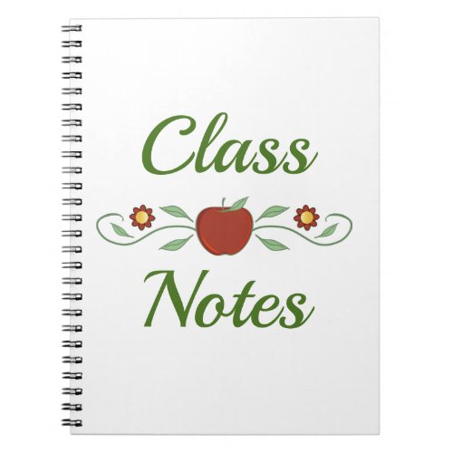 Class Notes School Spiral Notebook