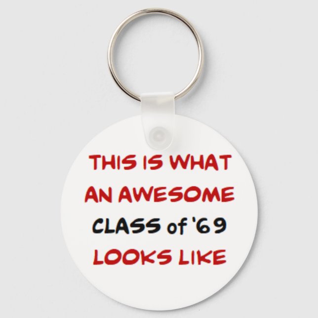 class of 069, awesome keychain (Front)