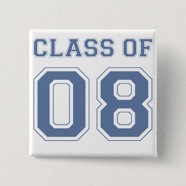 Class of 08 pinback button (Front)