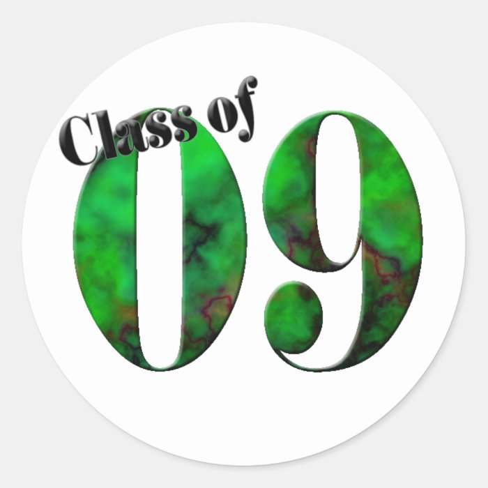 Class of 09 Button #2 (Customizable) Round Sticker