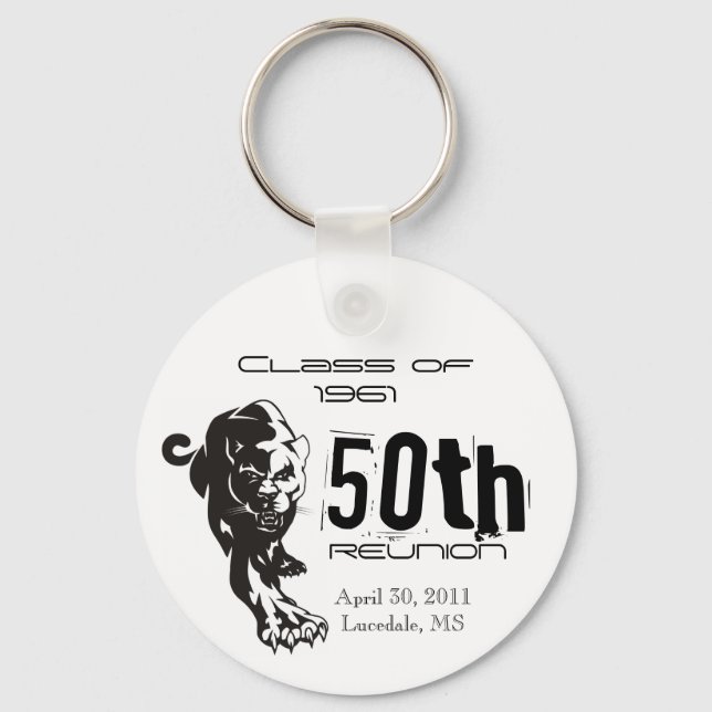 Class of 1961 50th Reunion Panther Keychain (Front)