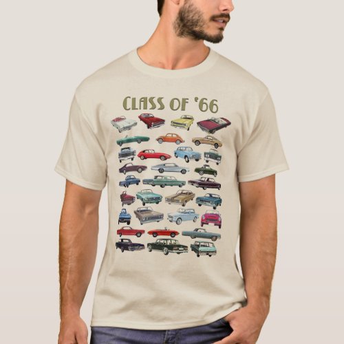 Class of 1966 cars classics T_Shirt