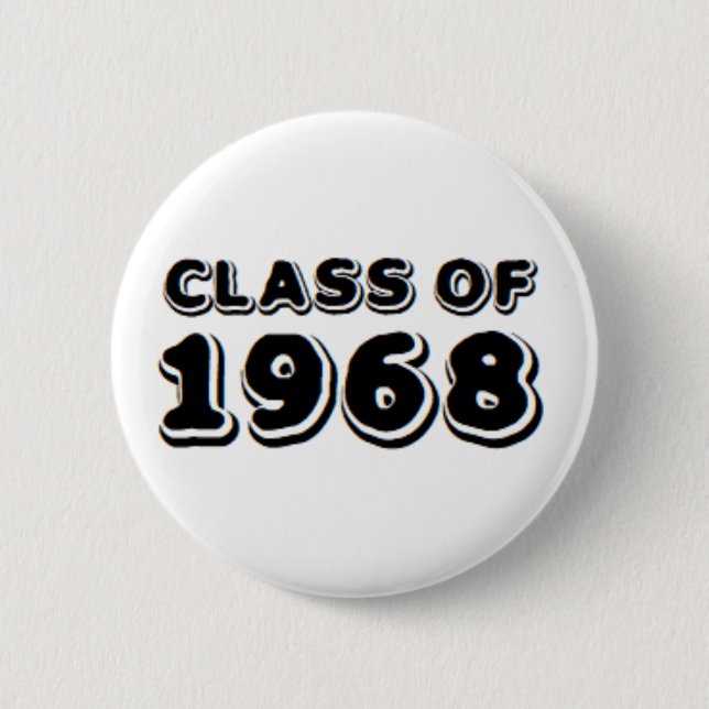 class of 1968 button (Front)