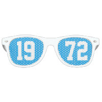 Class of 1972 High School Reunion Blue White Retro