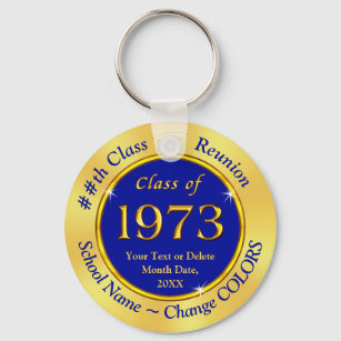 Class of 1973 Gifts, Customizable by You Keychain