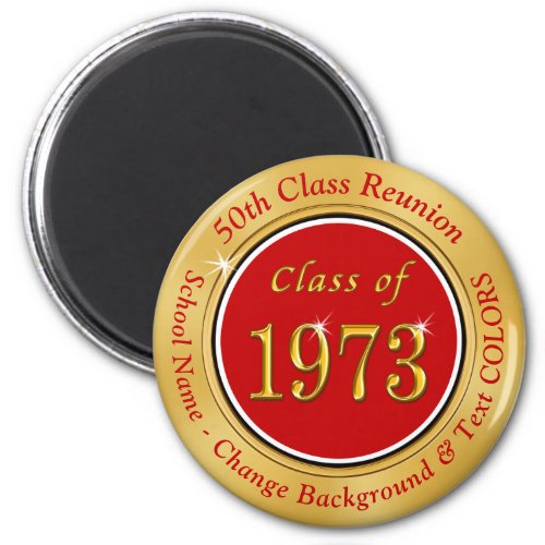 Class of 1973 Reunion 50th Class Reunion Favors Magnet