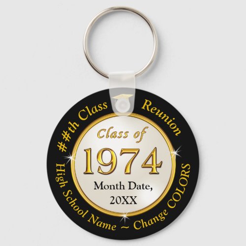 Class of 1974 50th Class Reunion Favors Keychain