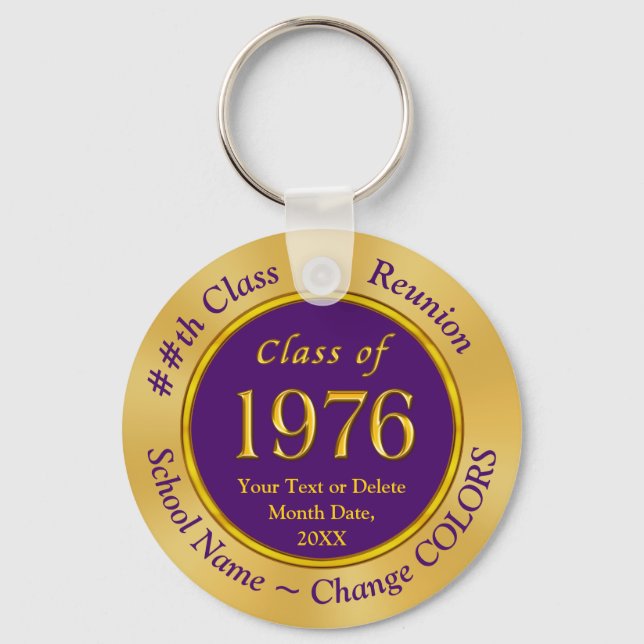Class of 1976, 50th Class Reunion Party Favors, Keychain (Front)