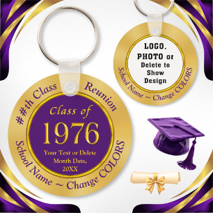 Class of 1976, 50th Class Reunion Party Favors, Keychain