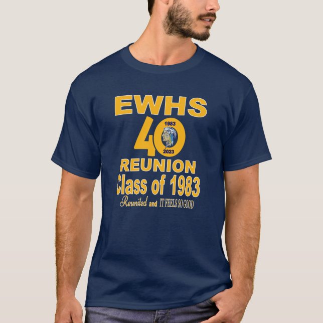Class of 1983 40th Reunion Blue T-Shirt (Front)