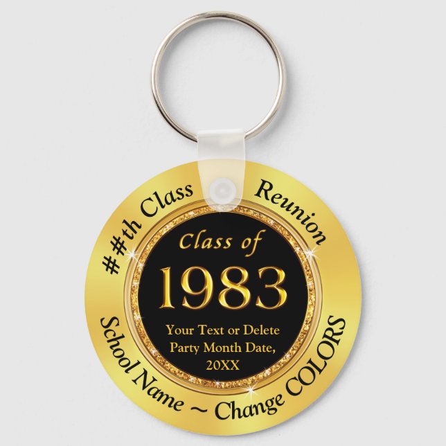 Class of 1983, Cheap, Class Reunion Souvenirs Keychain (Front)