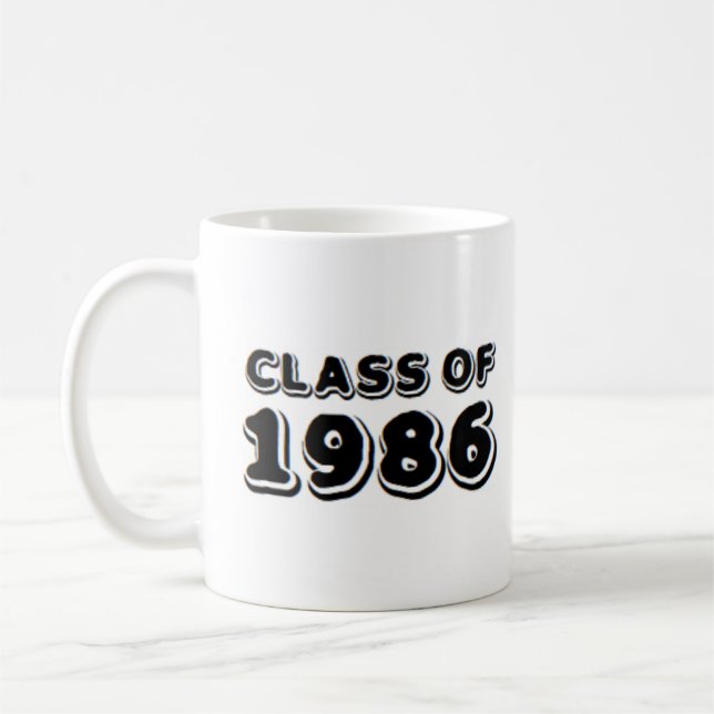 class of 1986 coffee mug (Left)