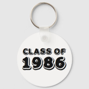 class of 1986 keychain