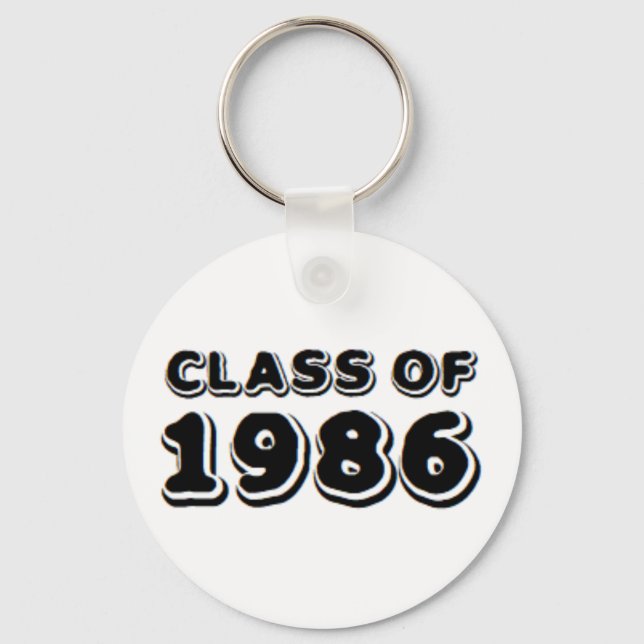 class of 1986 keychain (Front)