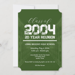 Class of 2004 20 Year High School Reunion 1 Event Invitation