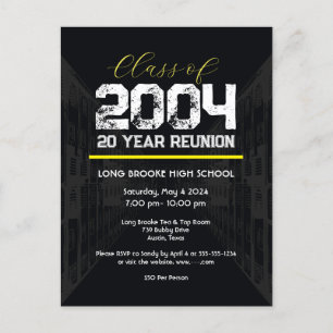 Class of 2004 20 Year High School Reunion 1 Event Postcard