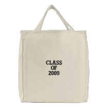 Class Of 2009 Embroidered Tote