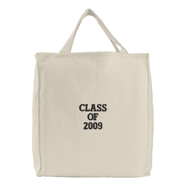 Class Of 2009 Embroidered Tote (Front)