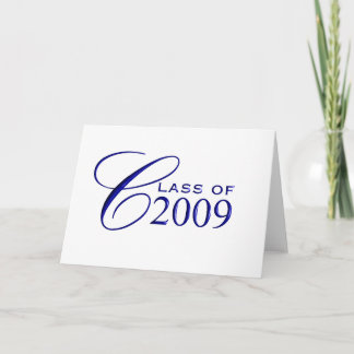 Class of 2009 Graduation - Blue - Blank Inside Card