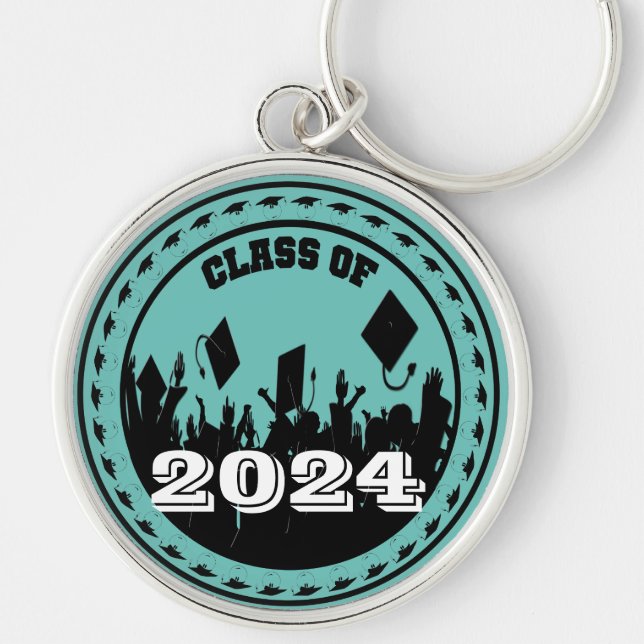 Class of 2009 Keychain You Choose BkGrd/Year/color (Front)