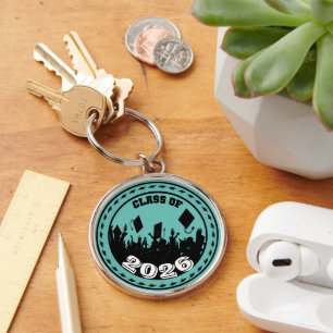 Class of 2009 Keychain You Choose BkGrd/Year/color
