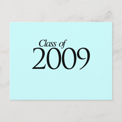 Class of 2009 postcard