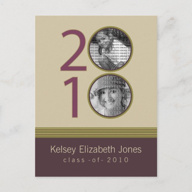 Class of 2010 Graduation Announcement Postcard (Front)