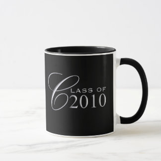 Class of 2010 Graduation Gift Mugs - Black Silver