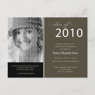 Class of 2010 Graduation Invitation Postcard