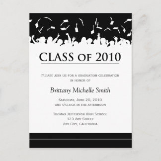 Class of 2010 Graduation Invitation Postcard