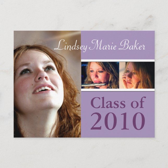 Class of 2010 Graduation Invitation Postcards (Front)