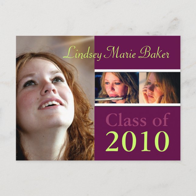 Class of 2010 Graduation Invitation Postcards (Front)