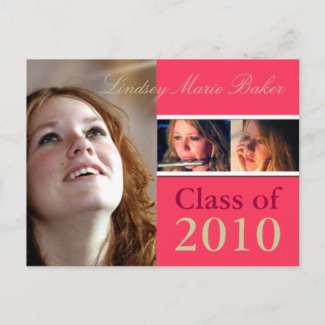 Class of 2010 Graduation Invitation Postcards (Front)