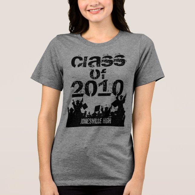 Class of 2010 Graduation T-shirt Tri-Blend Shirt (Front)