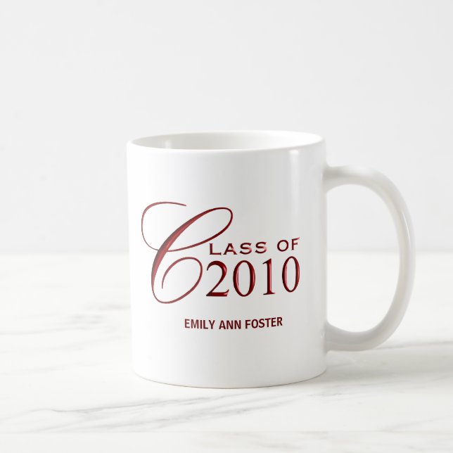 Class of 2010 - Personalized Graduation Gift Mugs (Right)