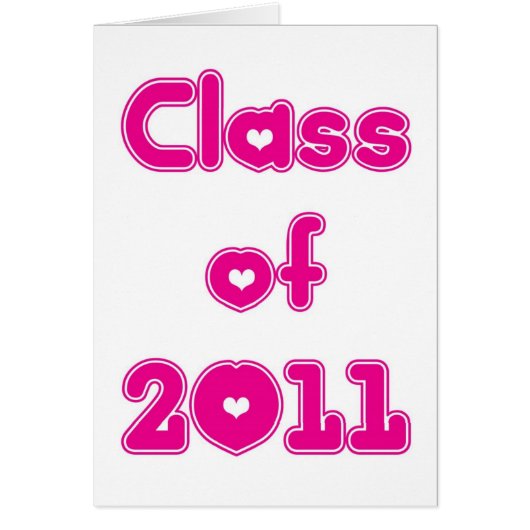 Class of 2011 cards (Front)