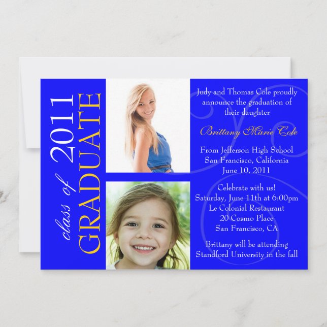 Class of 2011 Graduate Announcement (Front)