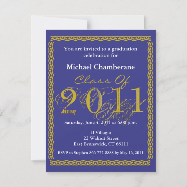 Class Of 2011 Graduation Invitation EB162 (Front)